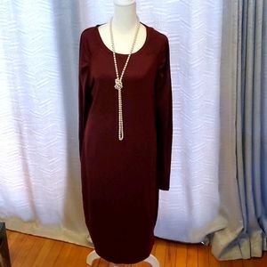 NWT Burgundy Motherhood Maternity Long Slv